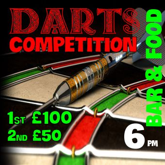 DARTS COMPETITION December 13th 6PM